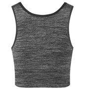 Women tomboy breathable cotton elastic band colors dark grey chest binder tank top